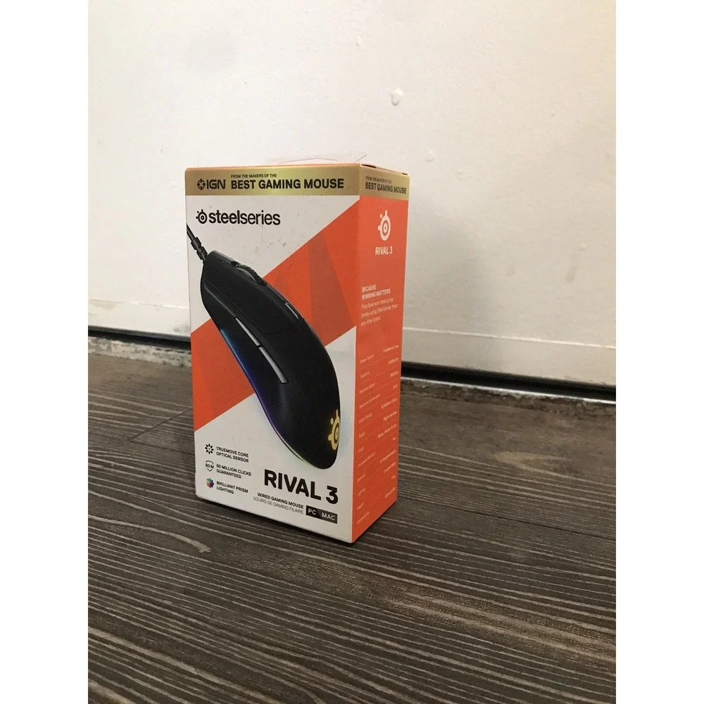 NOT FOR SALE SteelSeries Gaming Mouse Rival 3 Wired Gaming Mouse Black Matte